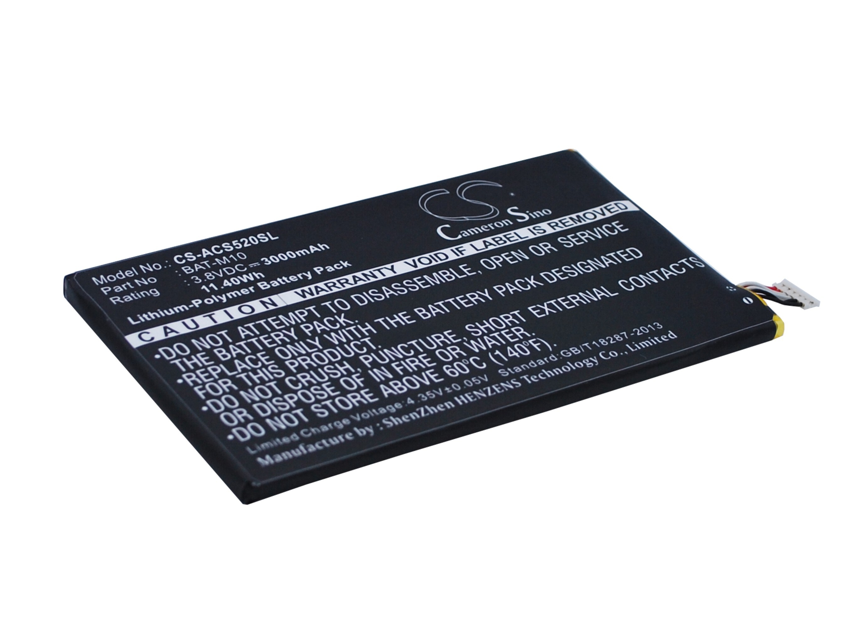 Batteri till SmartPhone, Mobil för Acer Liquid S2, S520, Liquid Jade S2 m.fl.