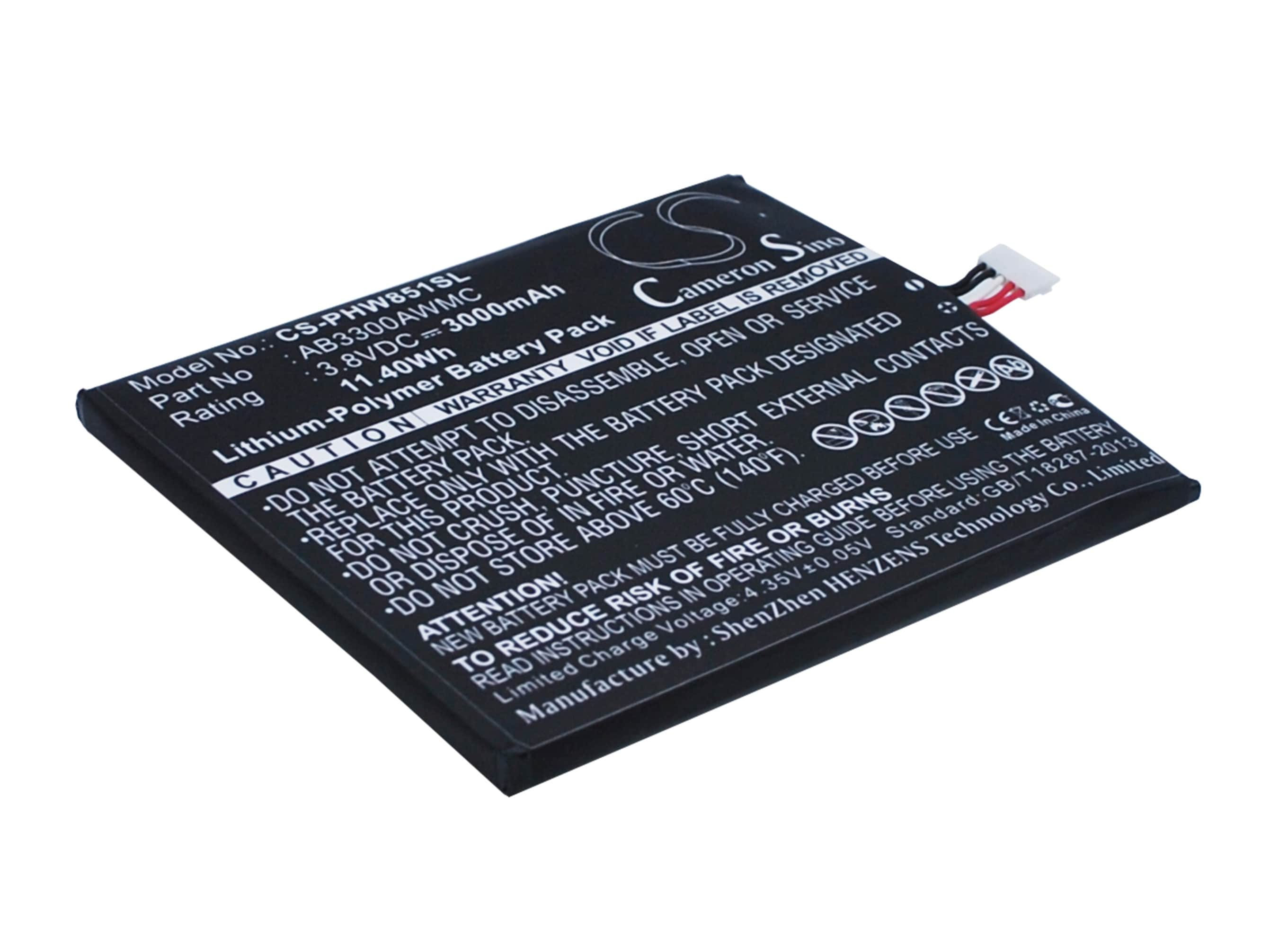 Batteri till SmartPhone, Mobil för Philips Xenium W8510, W8510