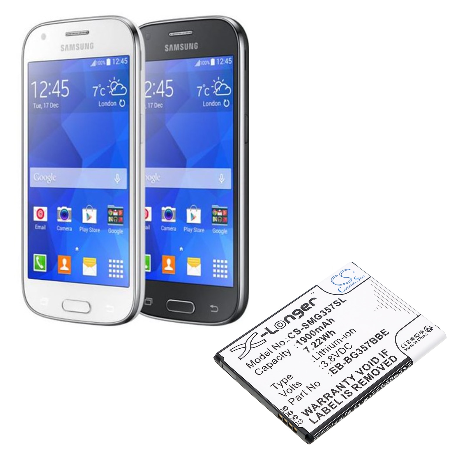 Batteri till SmartPhone, Mobil för Samsung SM-G357M, Galaxy Ace Style LTE, SM-G357FZ m.fl.