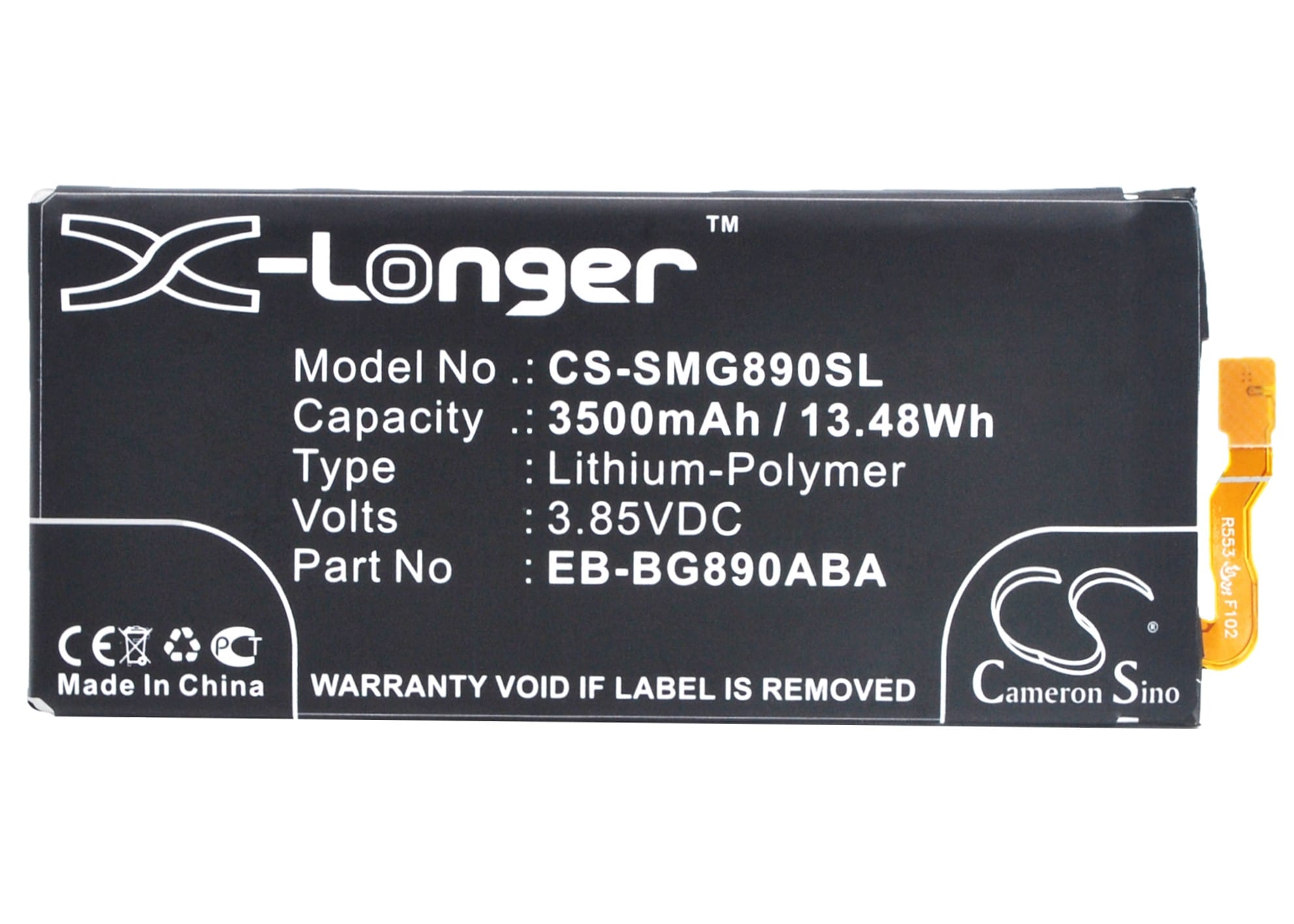 Batteri till SmartPhone, Mobil för Samsung Galaxy S6 Active, Galaxy S6 Active LTE-A m.fl.