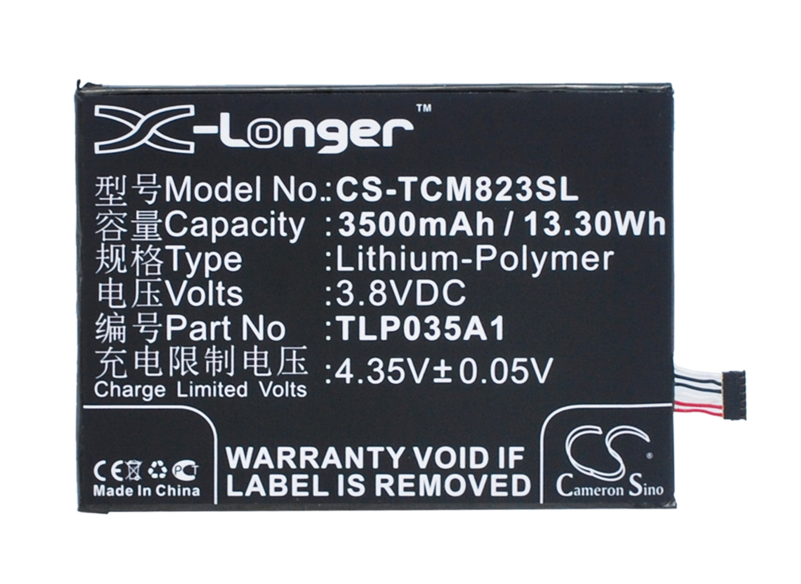 Batteri till SmartPhone, Mobil för Alcatel N1 Max, Pop 4 6", OT-7070X m.fl.