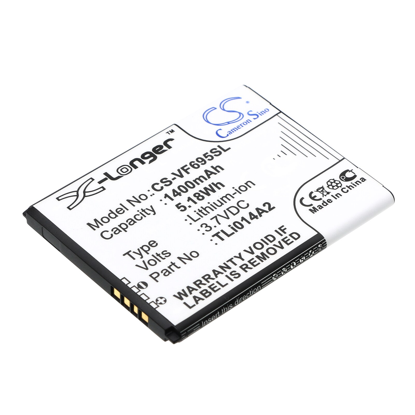 Batteri till SmartPhone, Mobil för Vodafone Smart First 6, V695, VF-V695 m.fl.