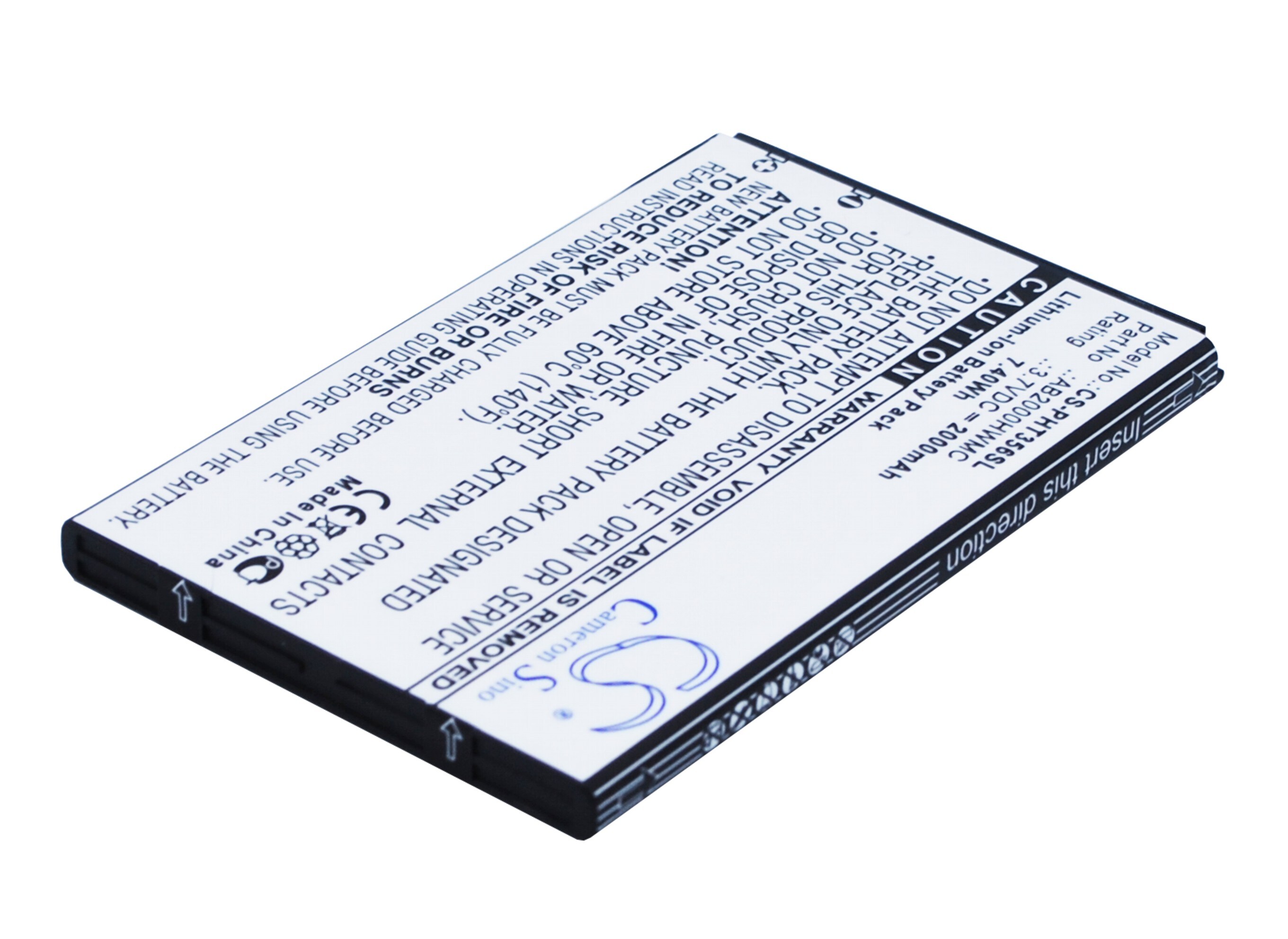 Batteri till SmartPhone, Mobil för Philips Xenium T3566, CTW3568, W3568 m.fl.