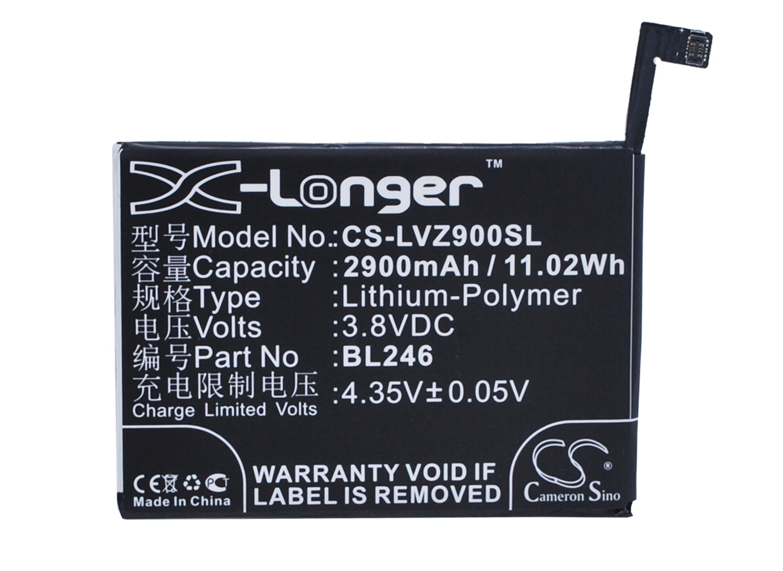 Batteri till SmartPhone, Mobil för Lenovo Vibe Shot, Vibe Max Z90, Vibe Max Z90-3 m.fl.