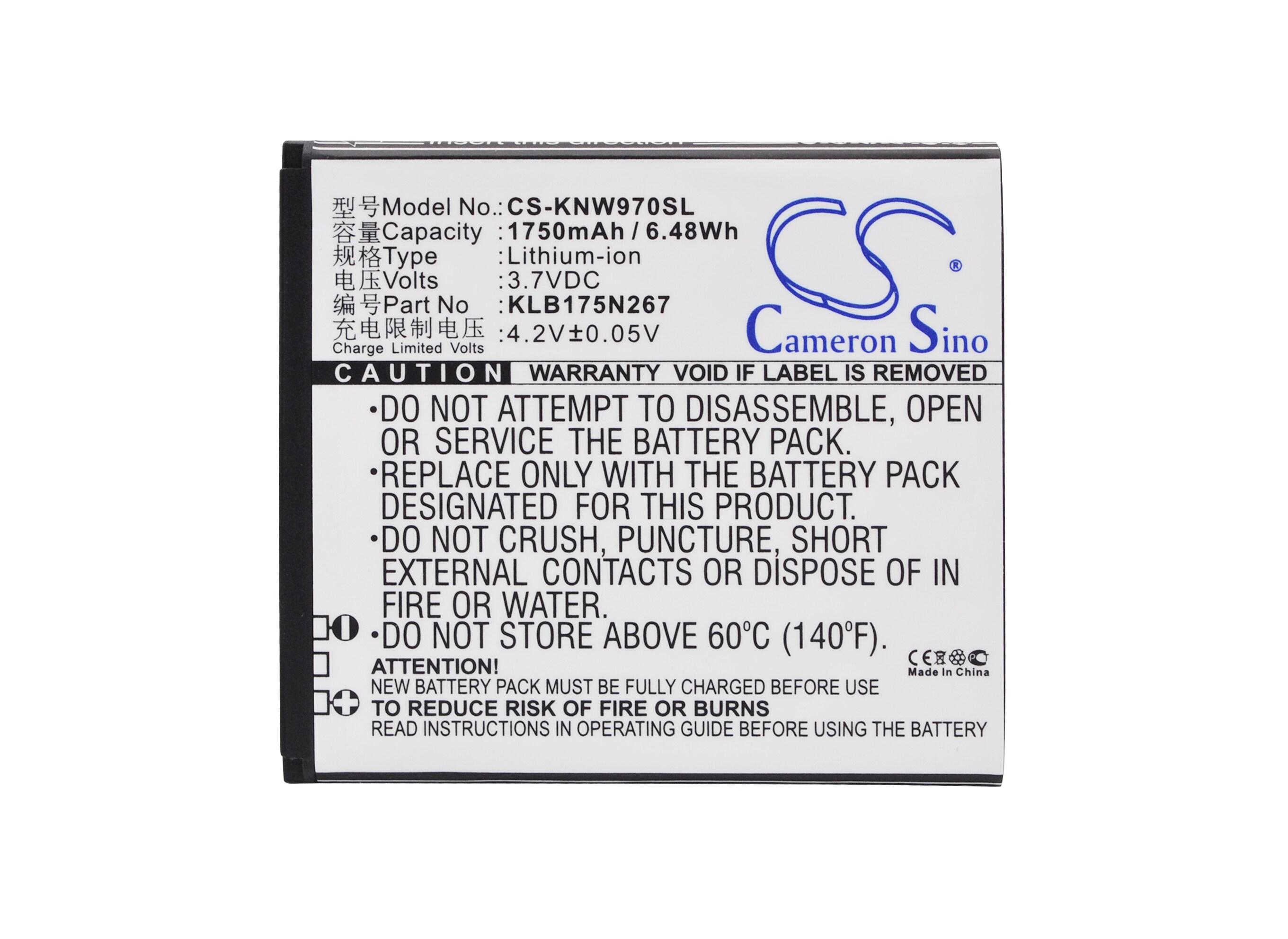 Batteri till SmartPhone, Mobil för Fly W970 V973 V870, N970, N970S