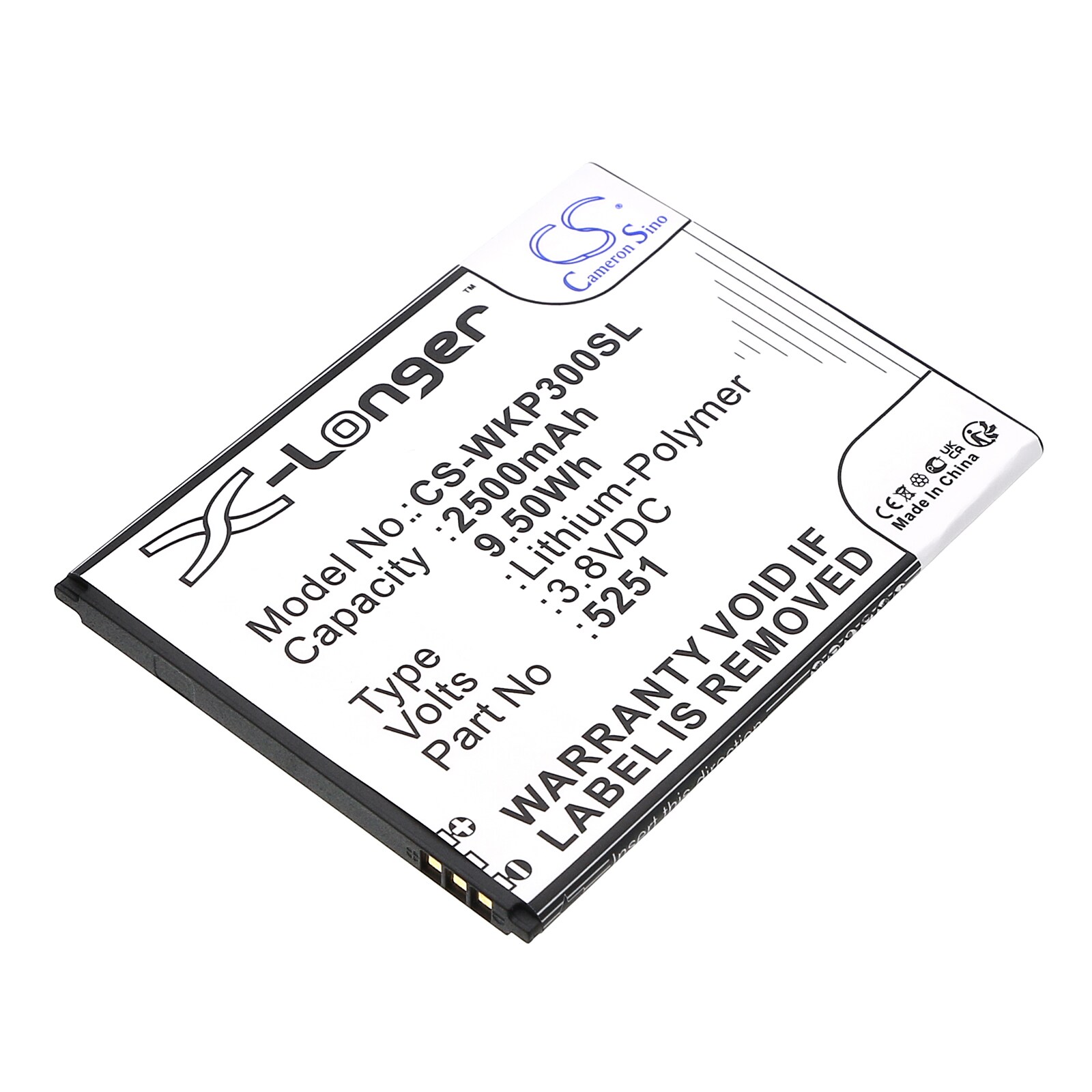 Batteri till SmartPhone, Mobil för Wiko Pulp 3G, Pulp 4G, Robby m.fl.