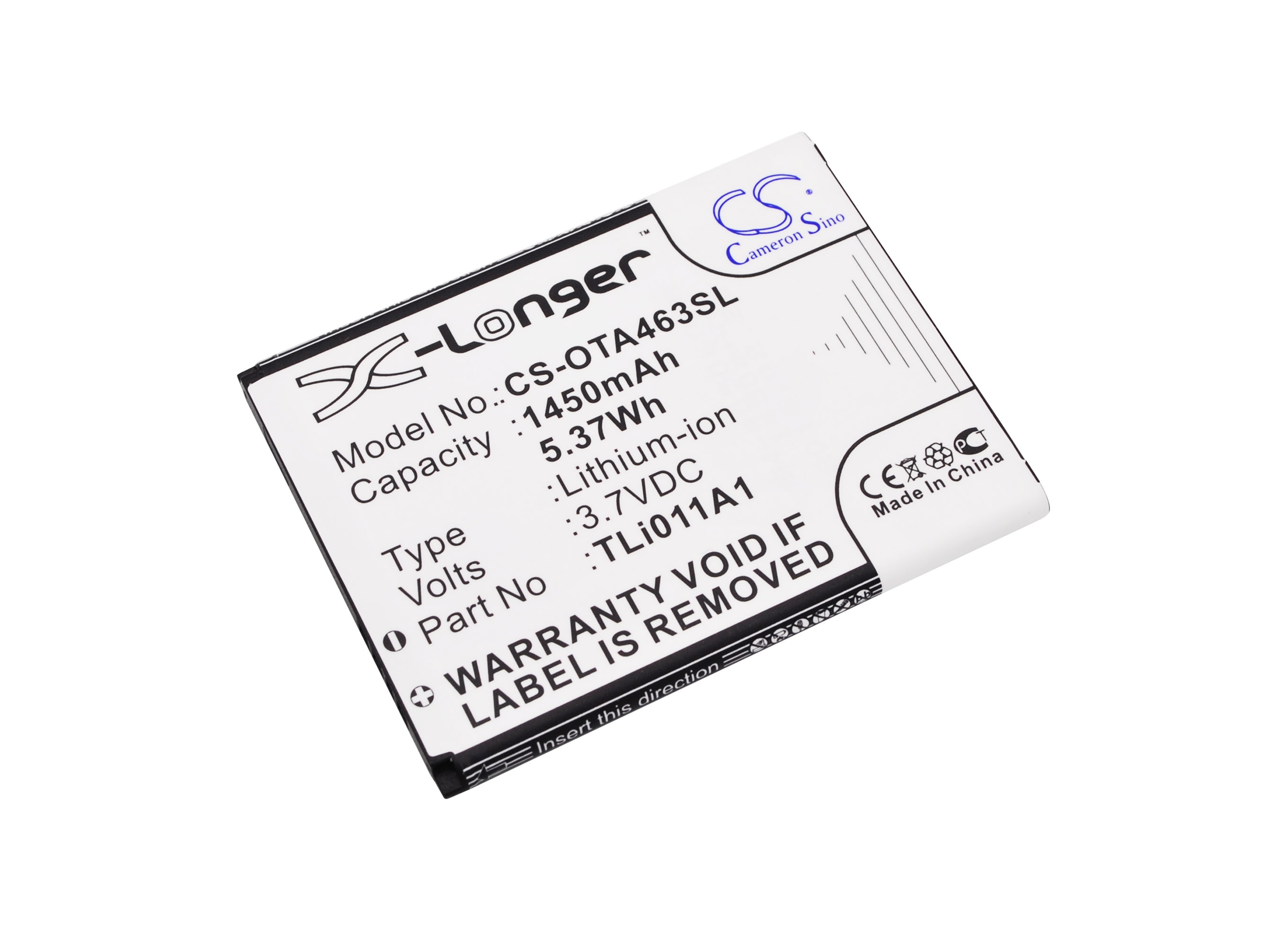 Batteri till SmartPhone, Mobil för Alcatel One Touch Pixi Glitz, A463 m.fl.