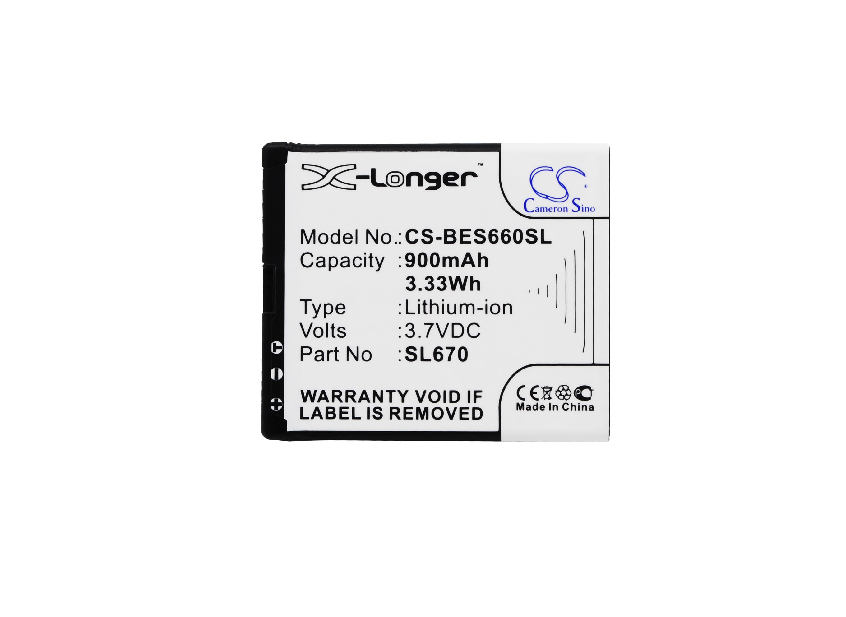 Batteri till SmartPhone, Mobil för Bea-fon SL660, SL652A, SL652AF m.fl.