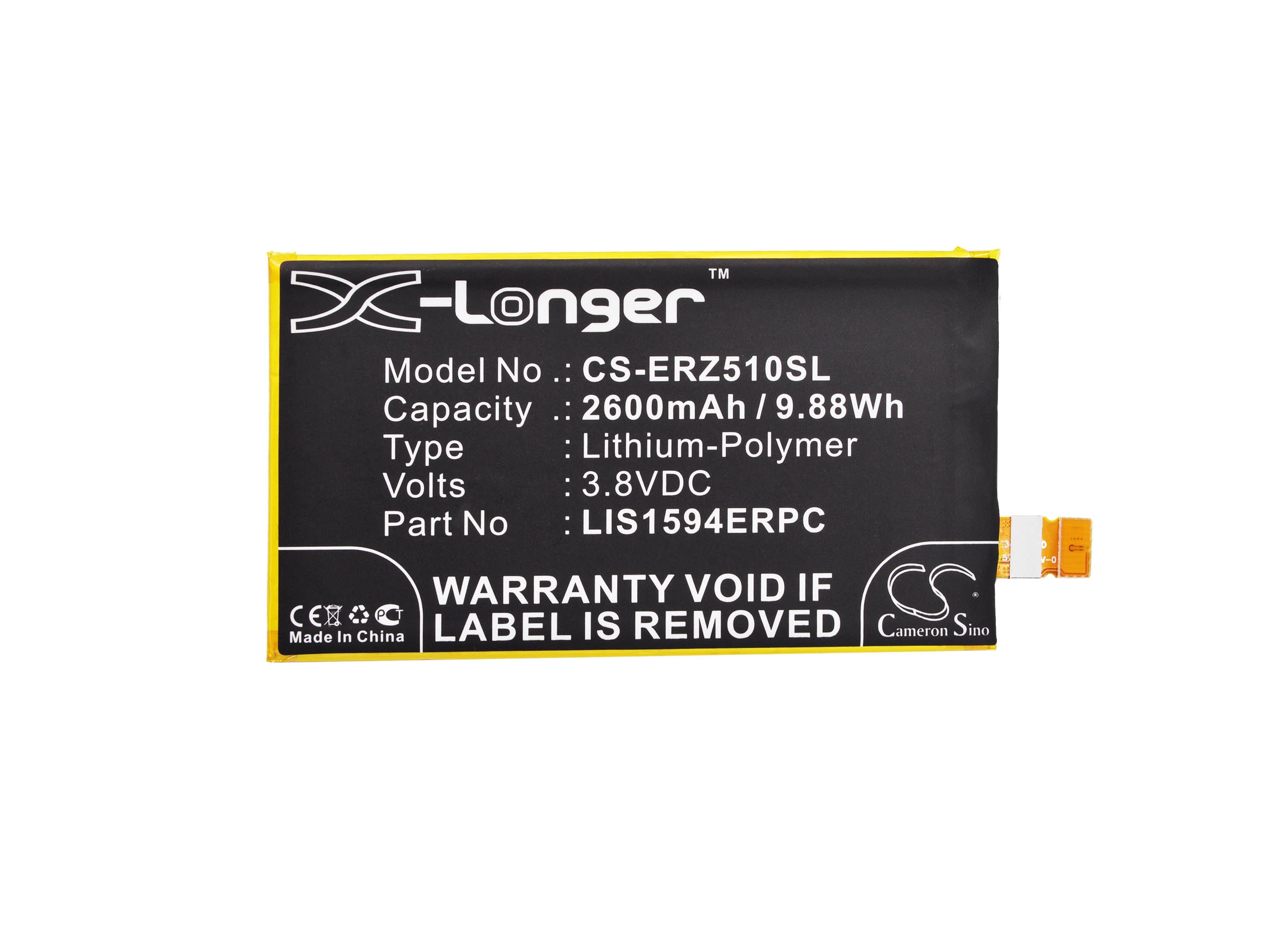 Batteri till SmartPhone, Mobil för Sony Xperia Z5 Compact, E5823, S50 m.fl.