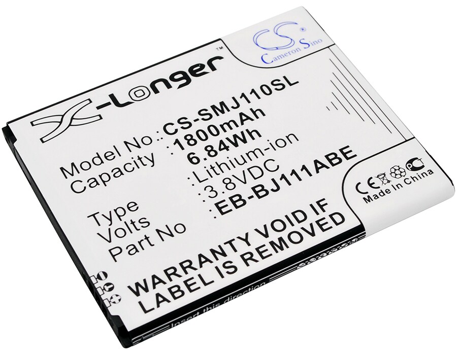 Batteri till SmartPhone, Mobil för Samsung Galaxy J1 Ace VE Duos, SM-J111M/DS m.fl.