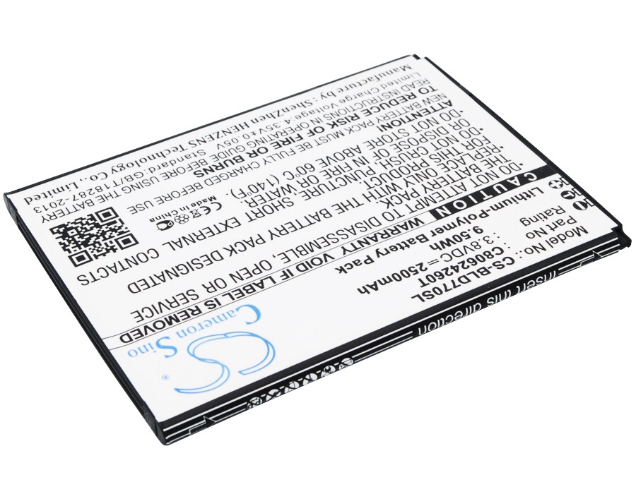 Batteri till SmartPhone, Mobil för BLU Studio X Plus, D770U