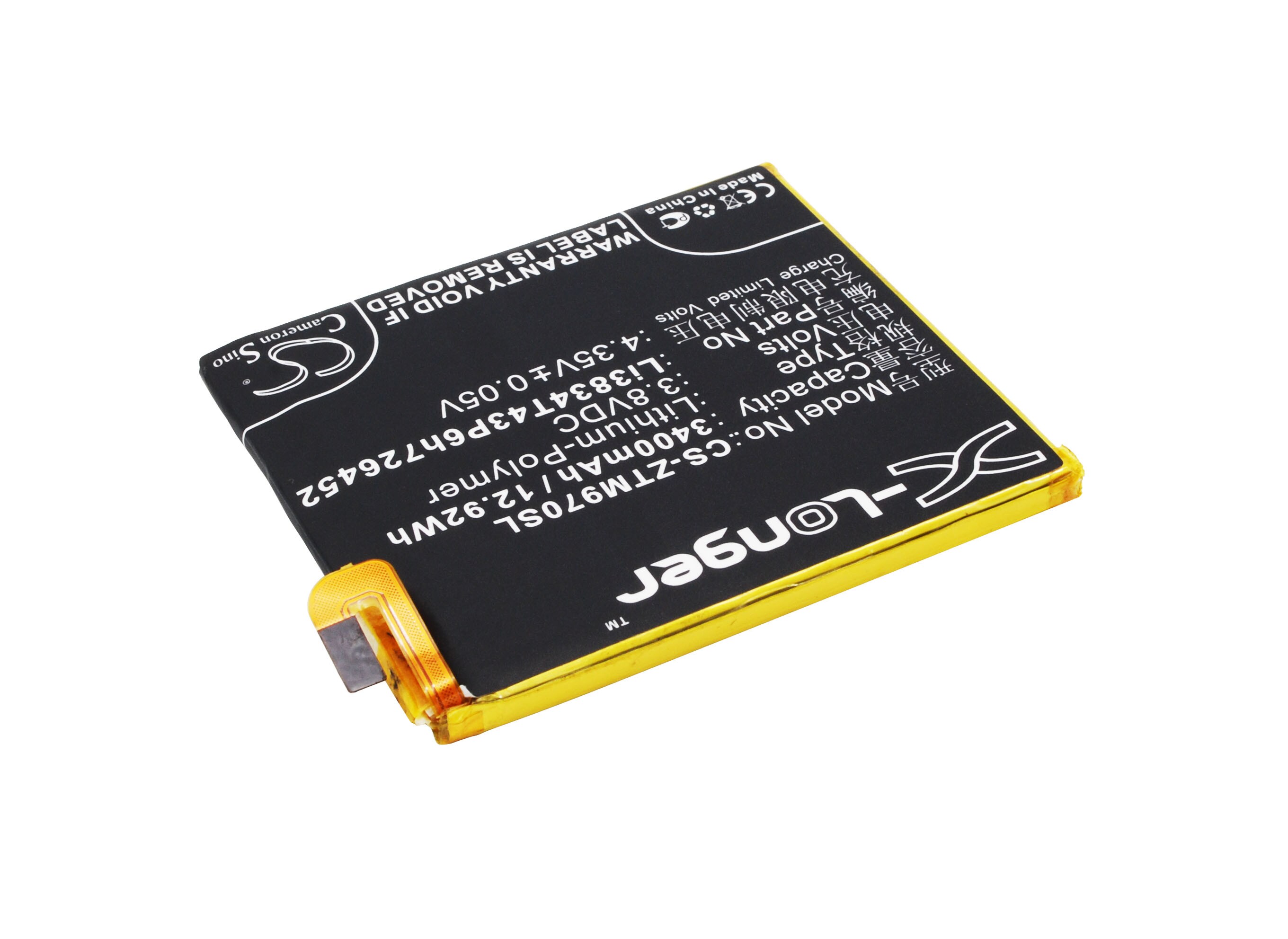 Batteri till SmartPhone, Mobil för ZTE ZMAX, Q509T, Q509T Dual SIM TD-LTE m.fl.