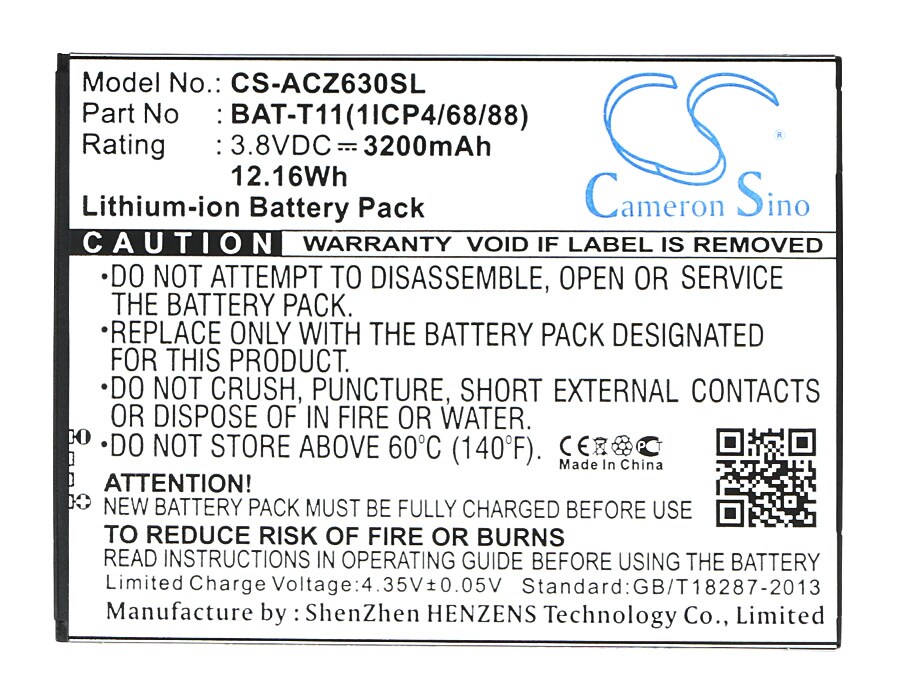 Batteri till SmartPhone, Mobil för Acer Liquid Z630, Liquid Z630S, T04