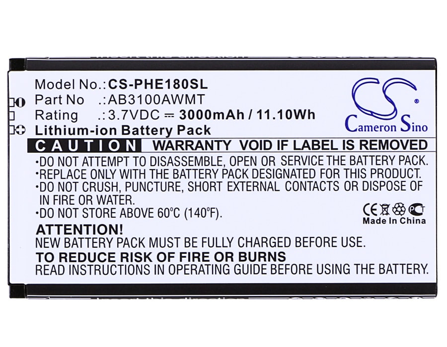 Batteri till SmartPhone, Mobil för Philips Xenium E180, CTE180BK, CTE180BK/00 m.fl.