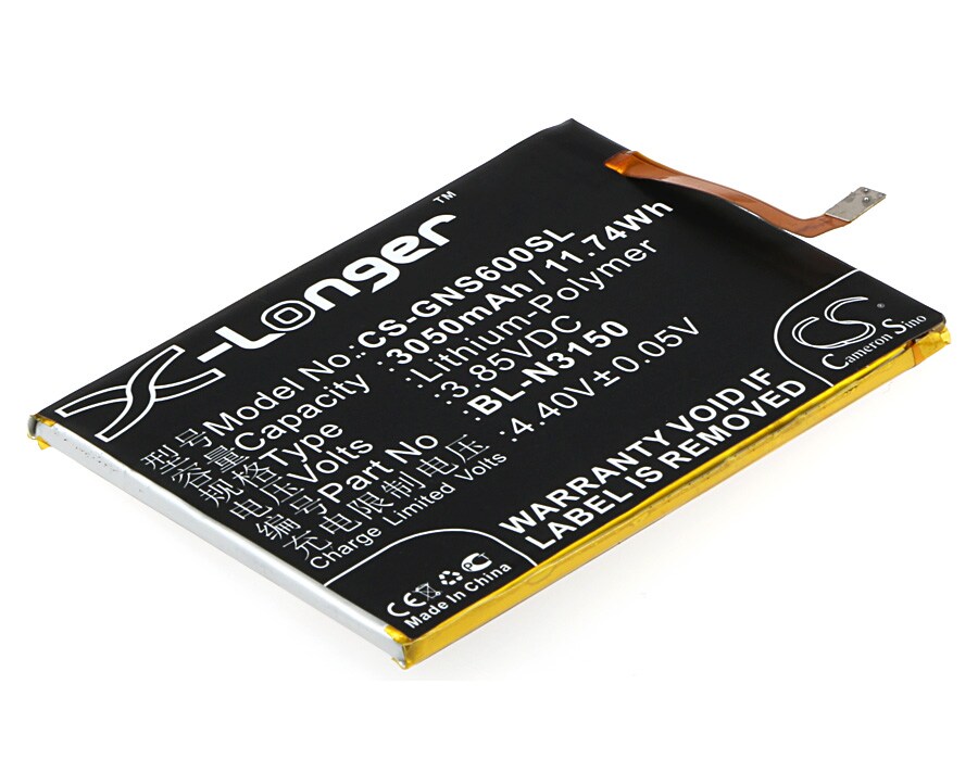 Batteri till SmartPhone, Mobil för GIONEE Elife S6, GN9010L Dual SIM, GN9010 m.fl.