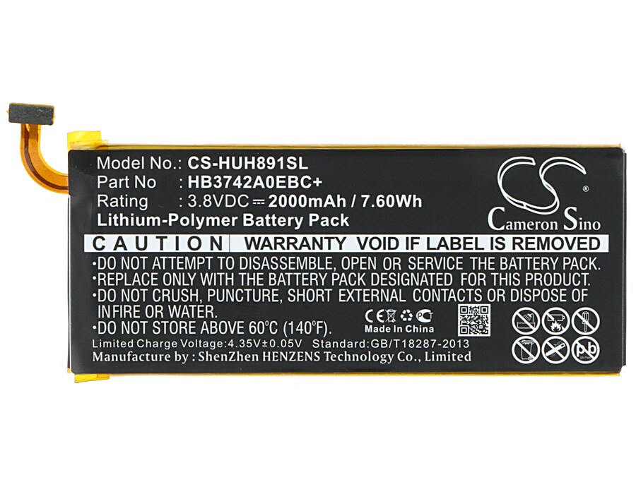 Batteri till SmartPhone, Mobil för Huawei H891L, Pronto, Ascend SnapTo m.fl.