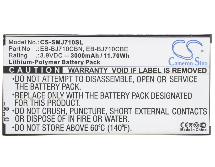 Batteri till SmartPhone, Mobil för Samsung SM-J7109, SM-J7108 m.fl.