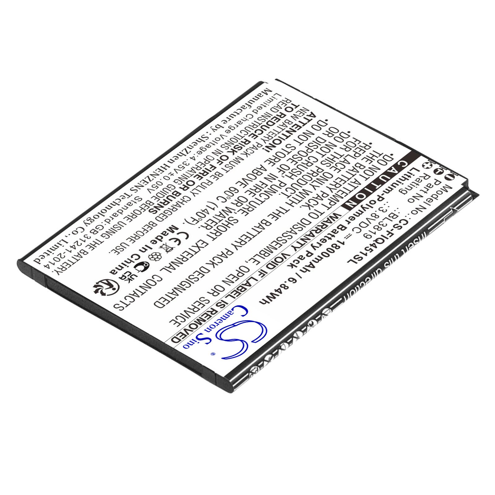 Batteri till SmartPhone, Mobil för Fly IQ4514, IQ4514 Quad EVO Tech 4