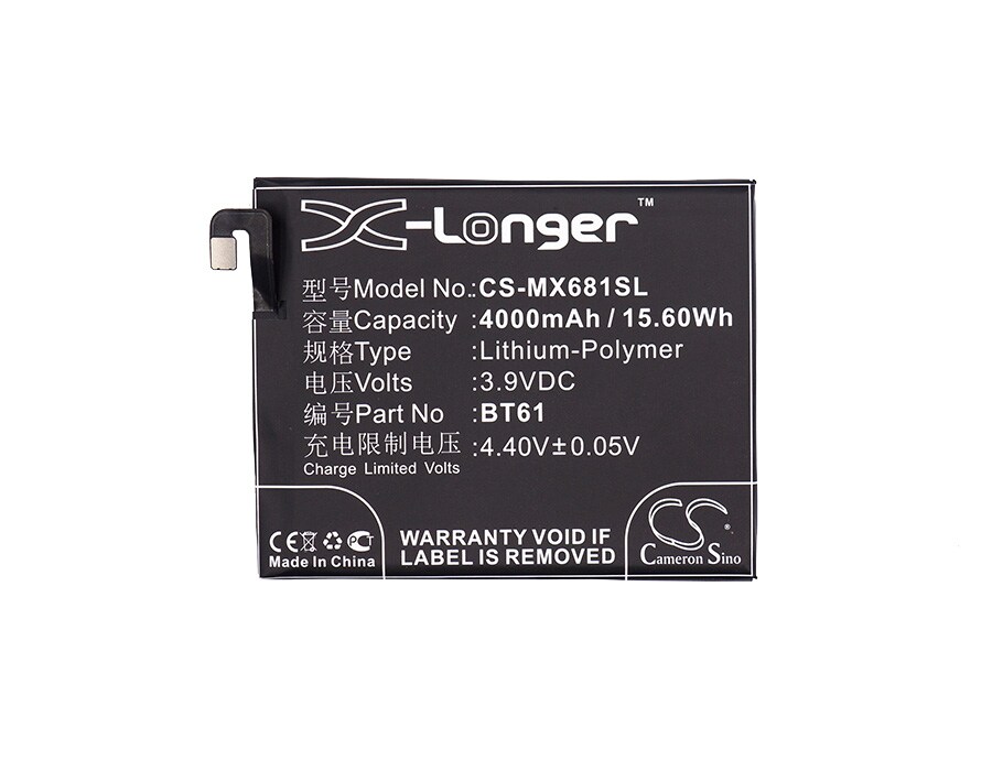 Batteri till SmartPhone, Mobil för MeiZu L681C, L681Q, L681H m.fl.