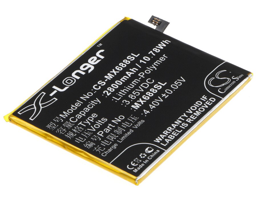 Batteri till SmartPhone, Mobil för MeiZu M3, M688U, M688Q m.fl.