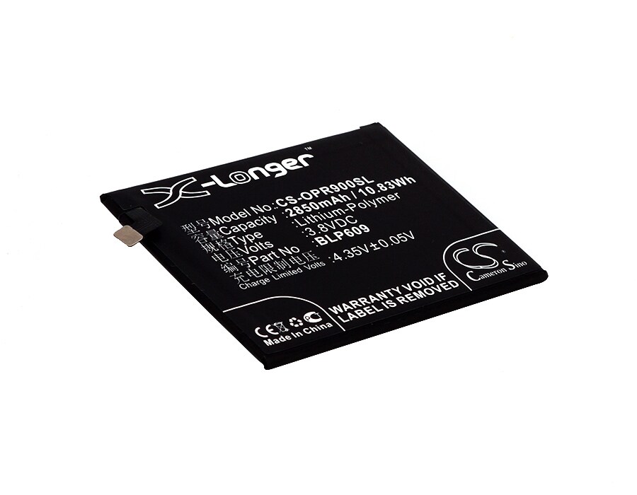 Batteri till SmartPhone, Mobil för OPPO R9, R9 Dual SIM, R9 Dual SIM TD-LTE 64GB m.fl.