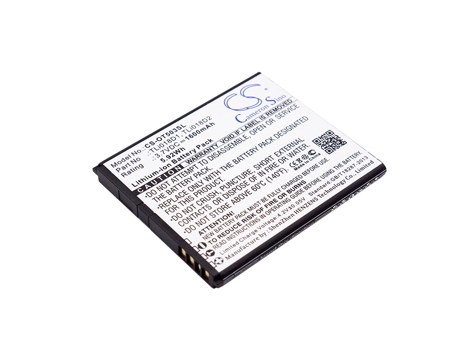 Batteri till SmartPhone, Mobil för Alcatel One Touch Pop D5, OT-5038, OT-5038A m.fl.