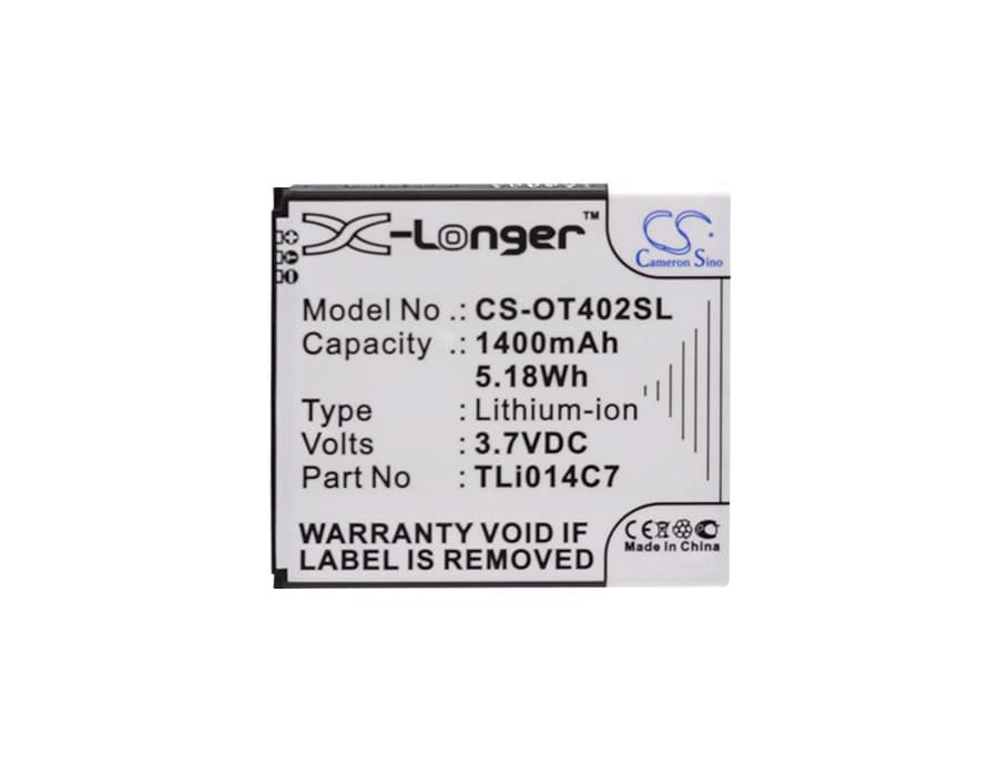 Batteri till SmartPhone, Mobil för Alcatel One Touch Pixi First, OT-4024, OT-4024D m.fl.