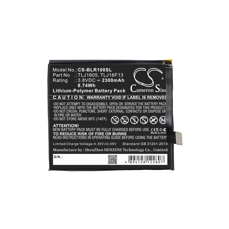 Batteri till SmartPhone, Mobil för BLU R1 HD, R0030UU, Studio Touch m.fl.