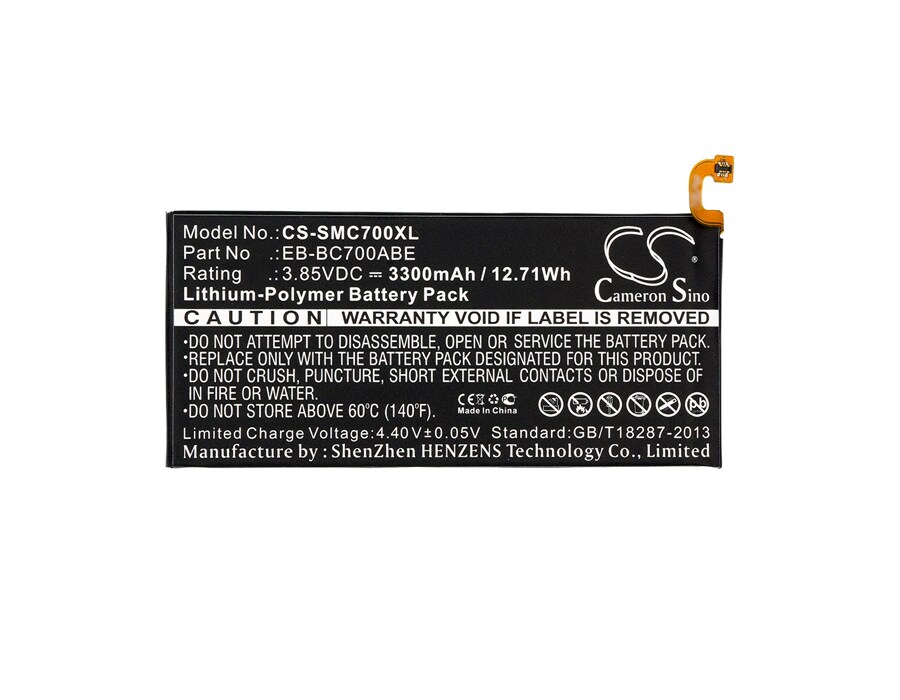 Batteri till SmartPhone, Mobil för Samsung Galaxy C7, Galaxy C7 Duos, SM-C7000 m.fl.