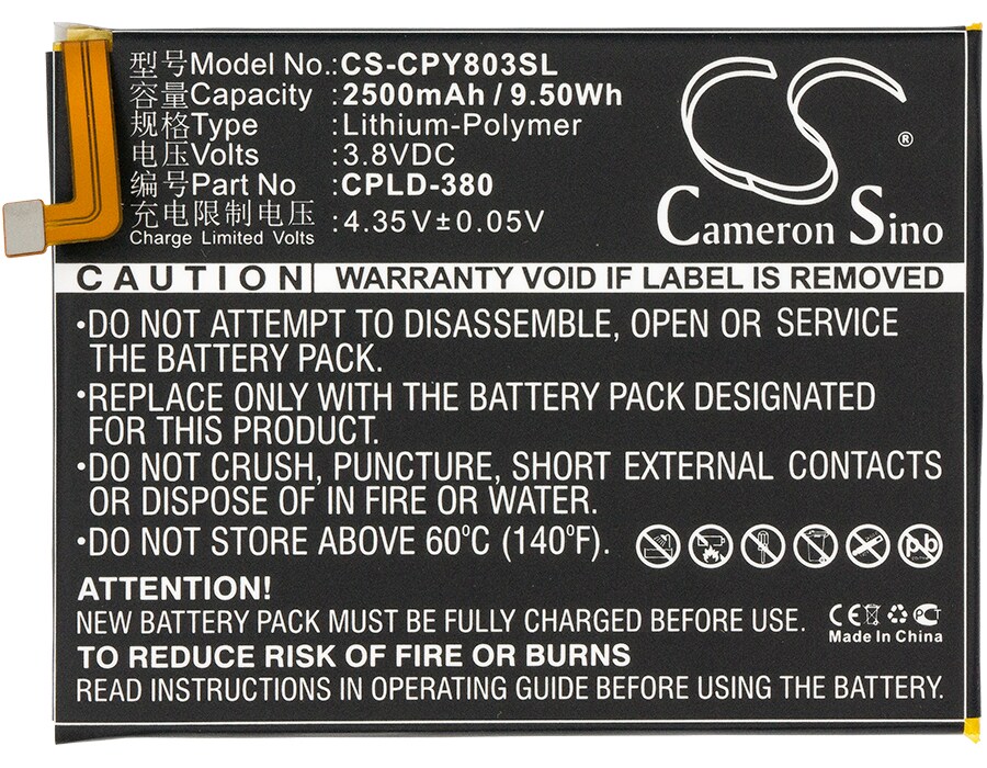 Batteri till SmartPhone, Mobil för Coolpad Y91, Fengshang 3, Y803-9