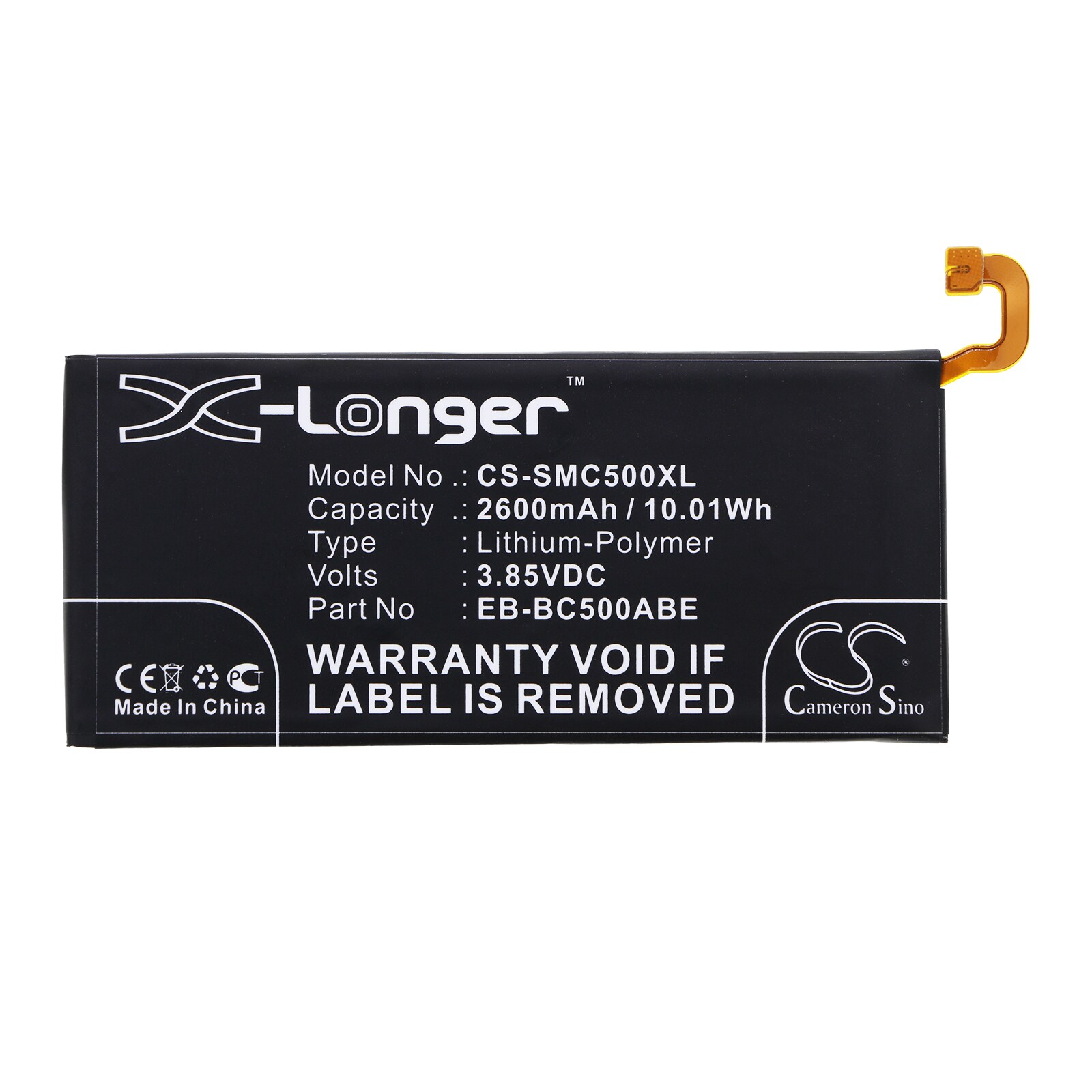 Batteri till SmartPhone, Mobil för Samsung Galaxy C5, Galaxy C5 Duos TD-LTE, SM-C5000 m.fl.