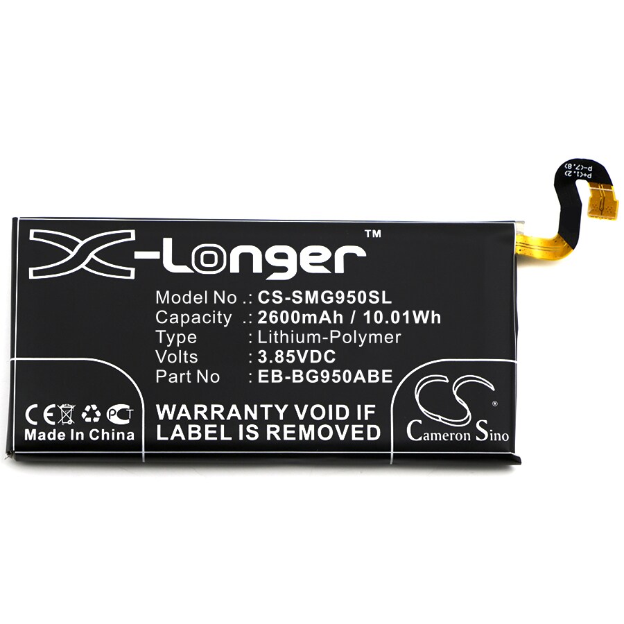 Batteri till SmartPhone, Mobil för Samsung Galaxy S8, SM-G950U1, SM-G950F m.fl.