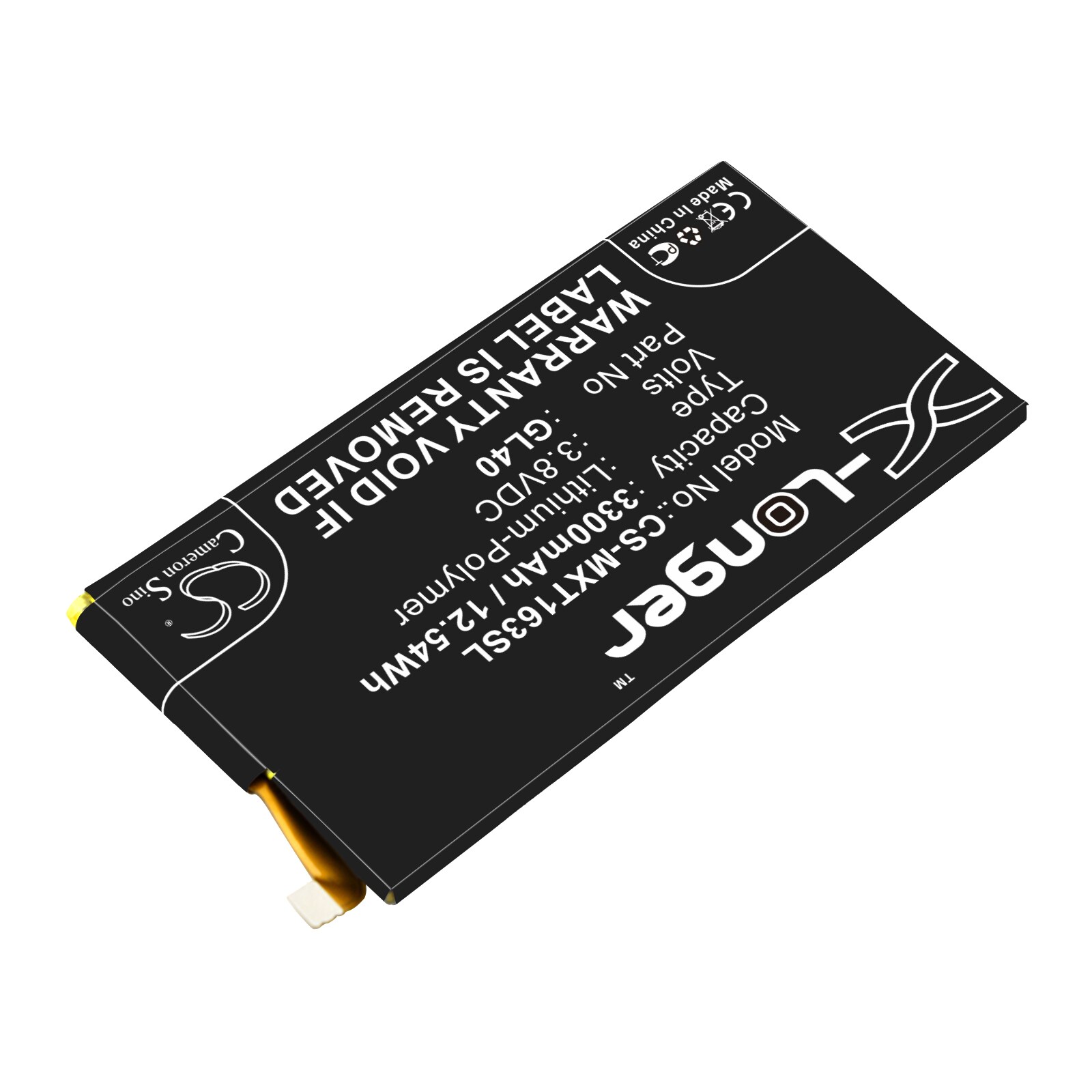 Batteri till SmartPhone, Mobil för Motorola Moto Z Play, Moto Z Play Droid, XT1635 m.fl.