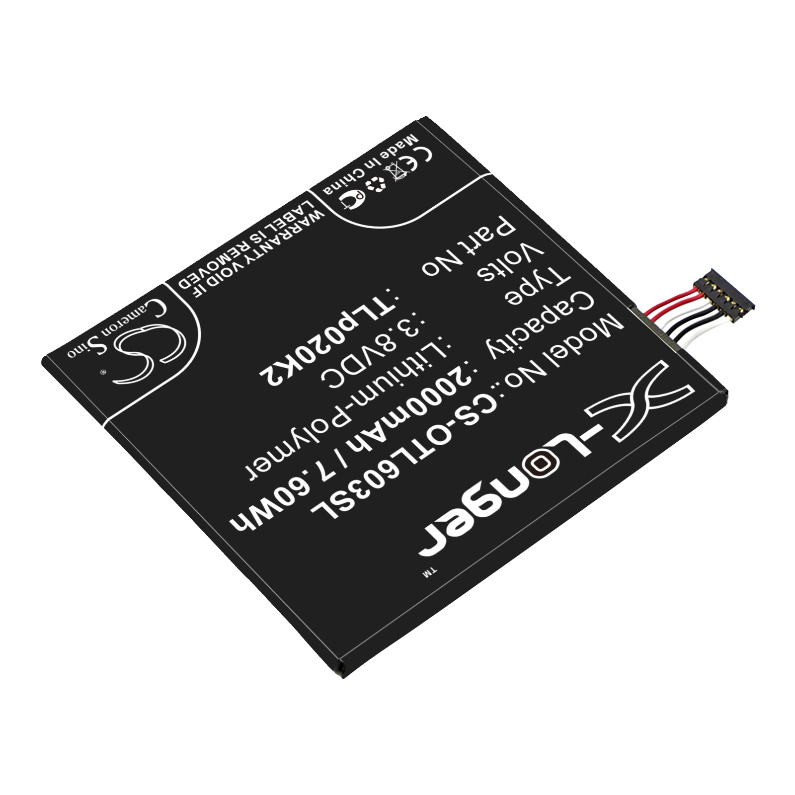 Batteri till SmartPhone, Mobil för Alcatel One Touch Idol 3 4.7, OT-6039, OT-6039S m.fl.
