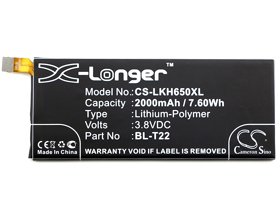 Batteri till SmartPhone, Mobil för LG H650, H650AR, H650K m.fl.