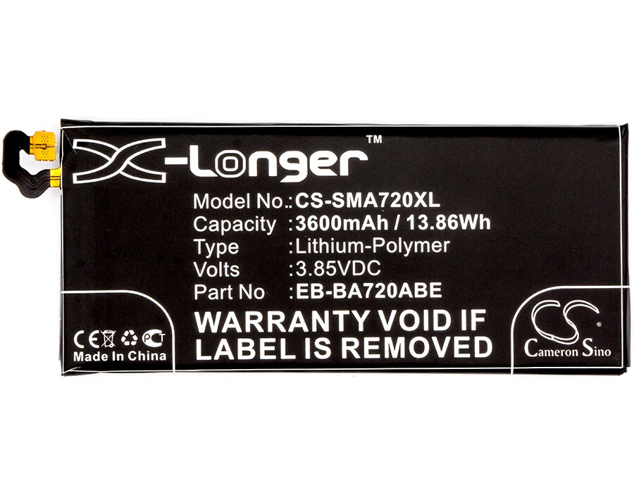 Batteri till SmartPhone, Mobil för Samsung Galaxy A7 2017, SM-A720F, SM-A720F/DS m.fl.