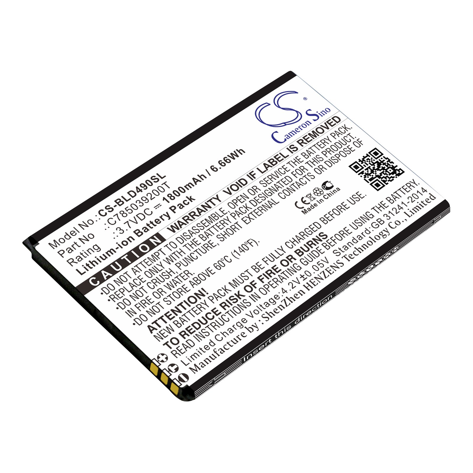 Batteri till SmartPhone, Mobil för BLU Dash G, D490L, D490U m.fl.