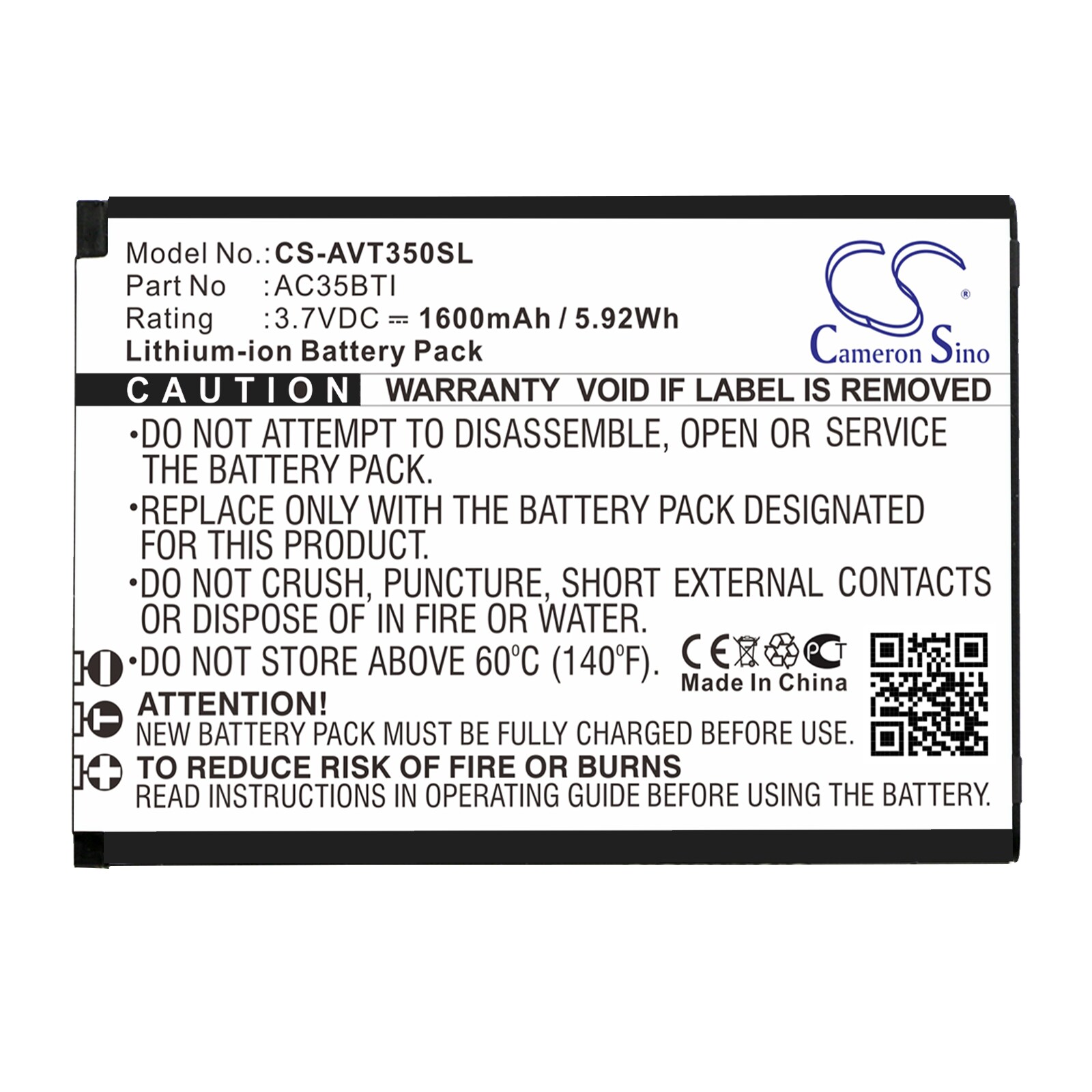 Batteri till SmartPhone, Mobil för Archos 35b Titanium, 35b Titanium Dual SIM