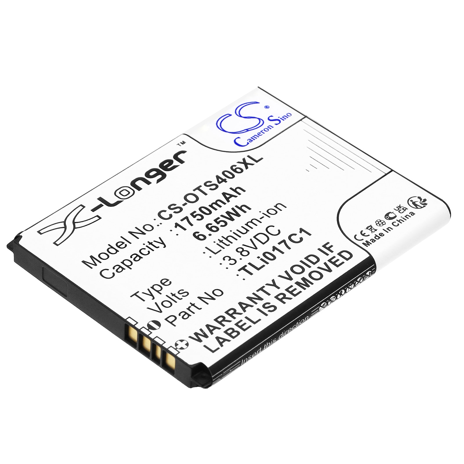 Batteri till SmartPhone, Mobil för Alcatel One Touch Streak, OT-4060, OT-4060A m.fl.