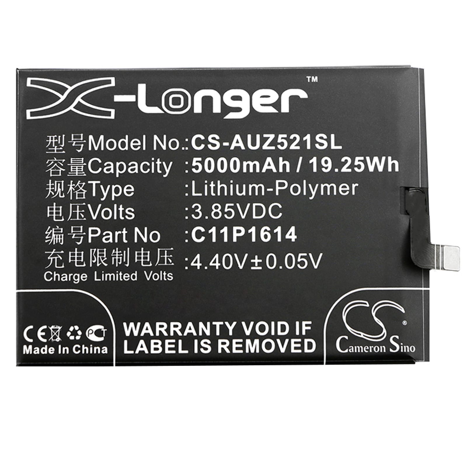 Batteri till SmartPhone, Mobil för Asus ZenFone 3s Max, ZC521TL m.fl.