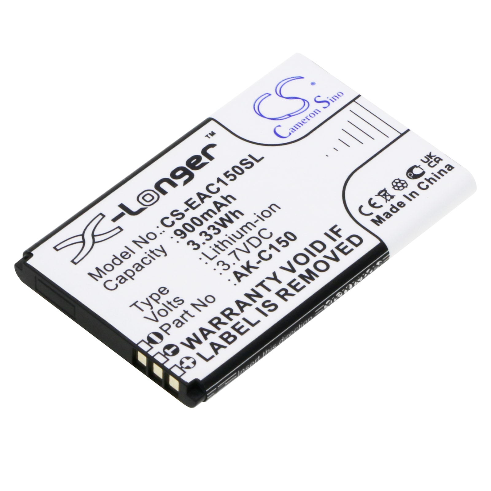 Batteri till SmartPhone, Mobil för Emporia Telme C150, Telme C151, Telme T200