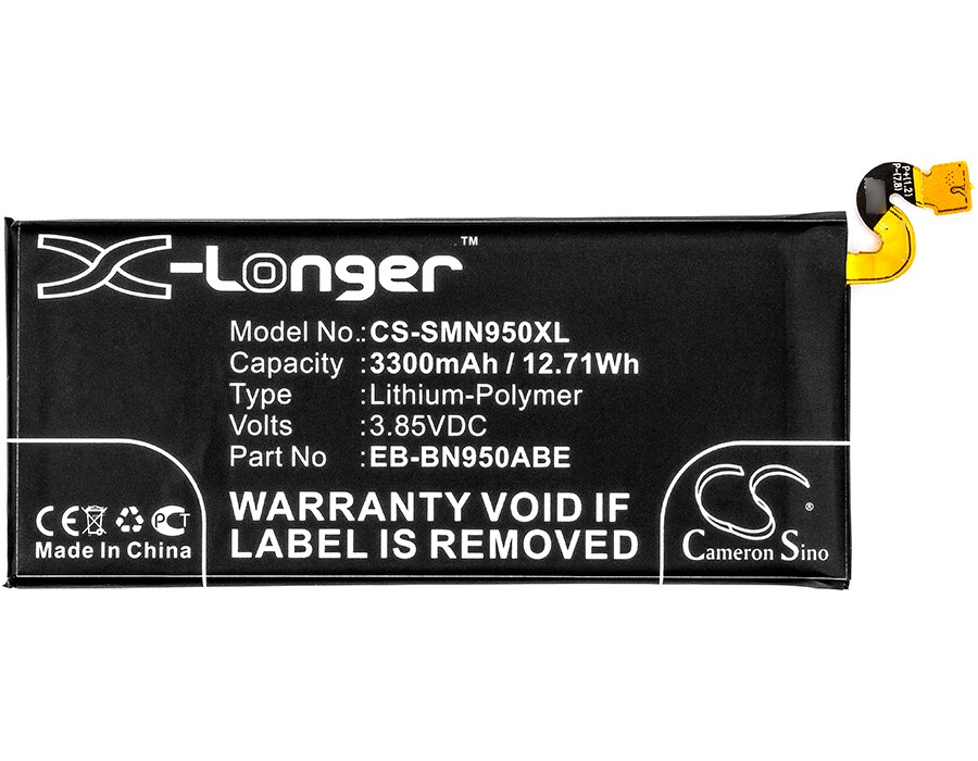 Batteri till SmartPhone, Mobil för Samsung Galaxy Note 8, SM-N9500 m.fl.