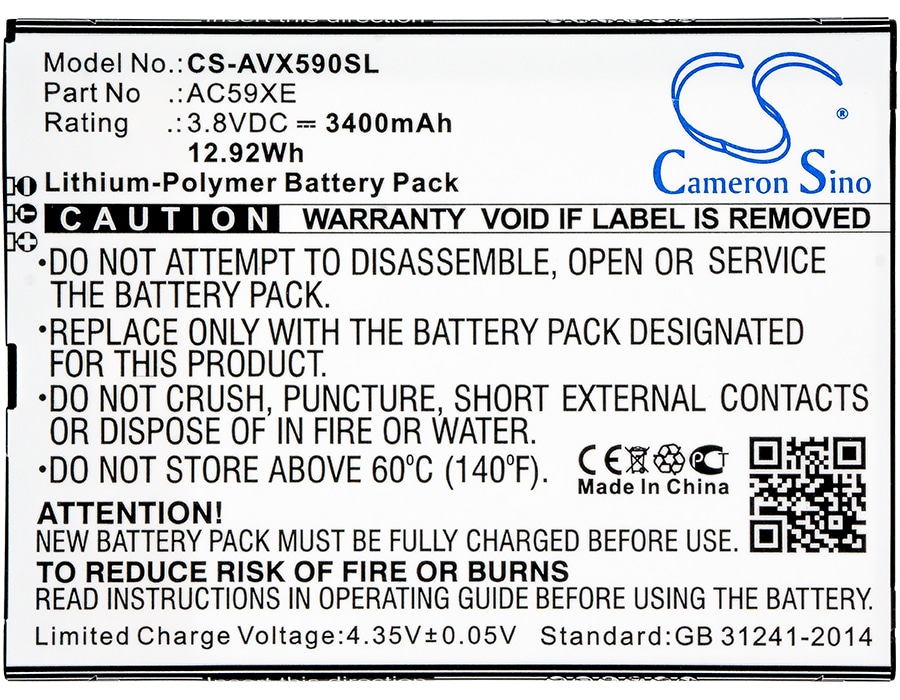 Batteri till SmartPhone, Mobil för Archos 59 Xenon, P336688