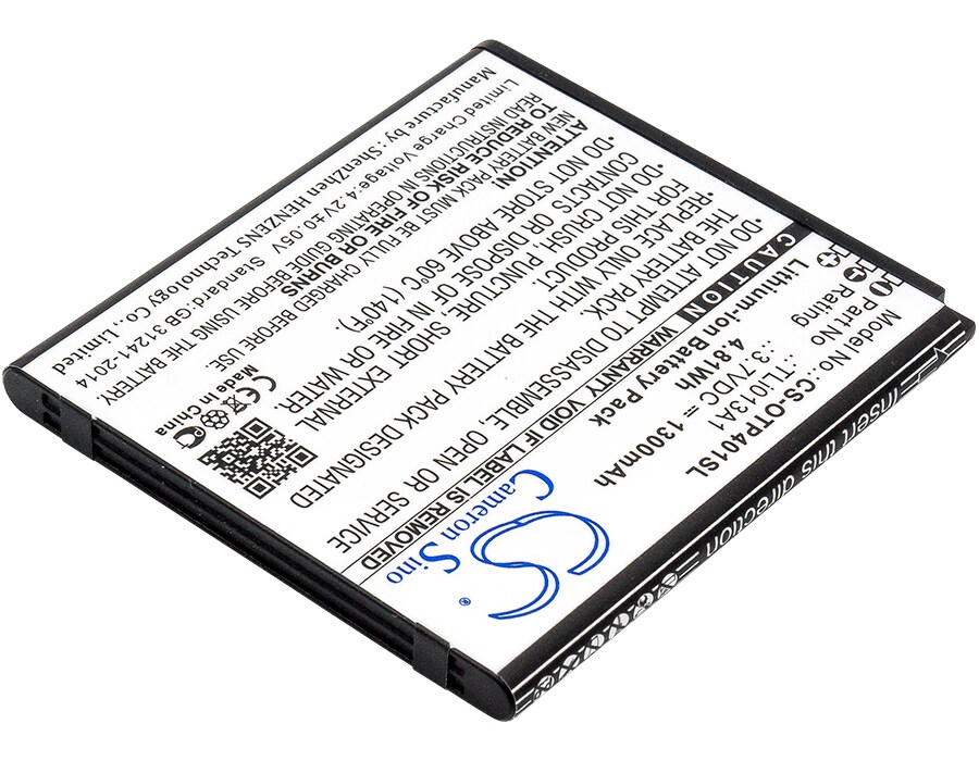 Batteri till SmartPhone, Mobil för Alcatel One Touch Pixi 4 3.5, OT-4017F, OT-4017 m.fl.