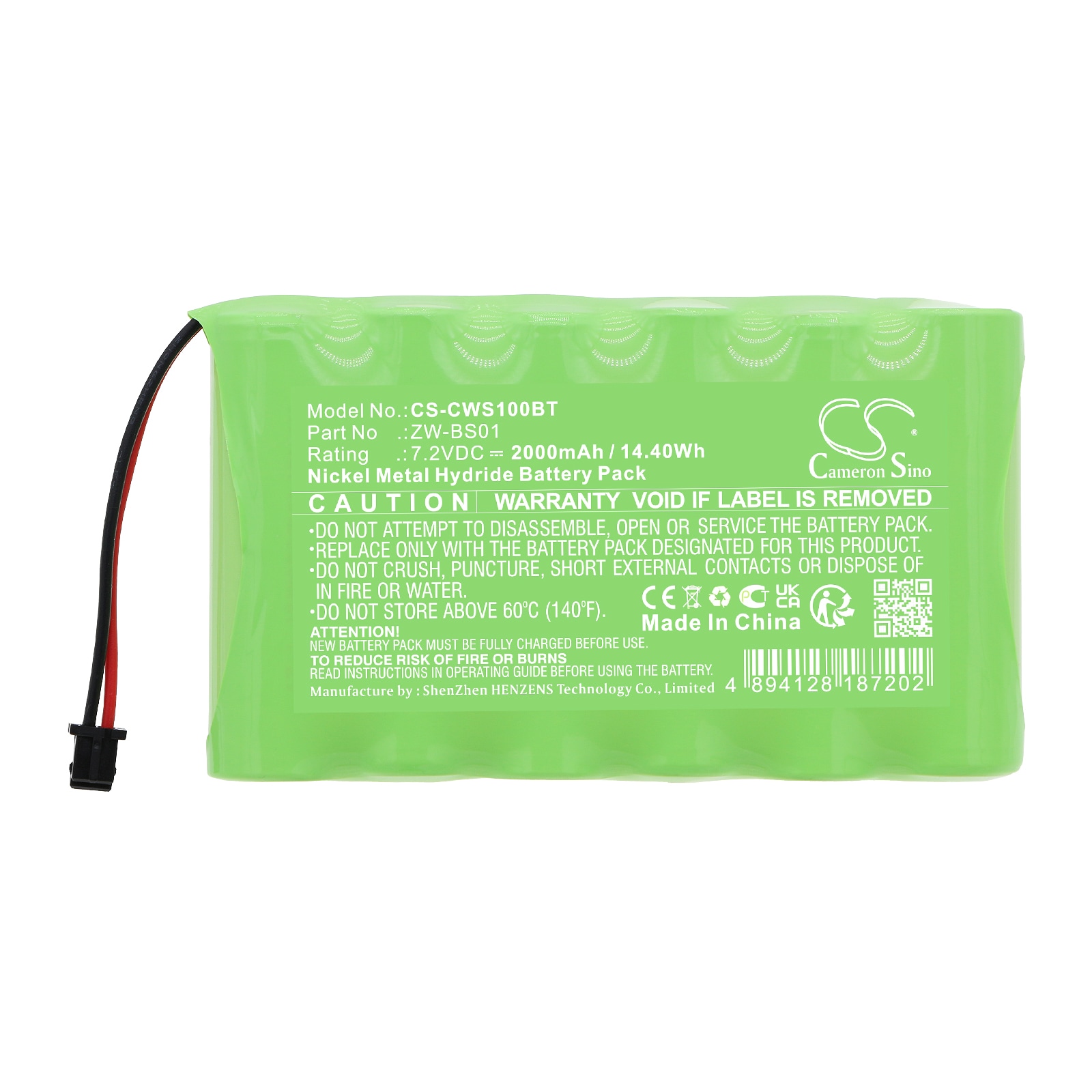 Batteri till Larmsystem för CaddX ZeroWire Control Panel, ZW-6404-NL