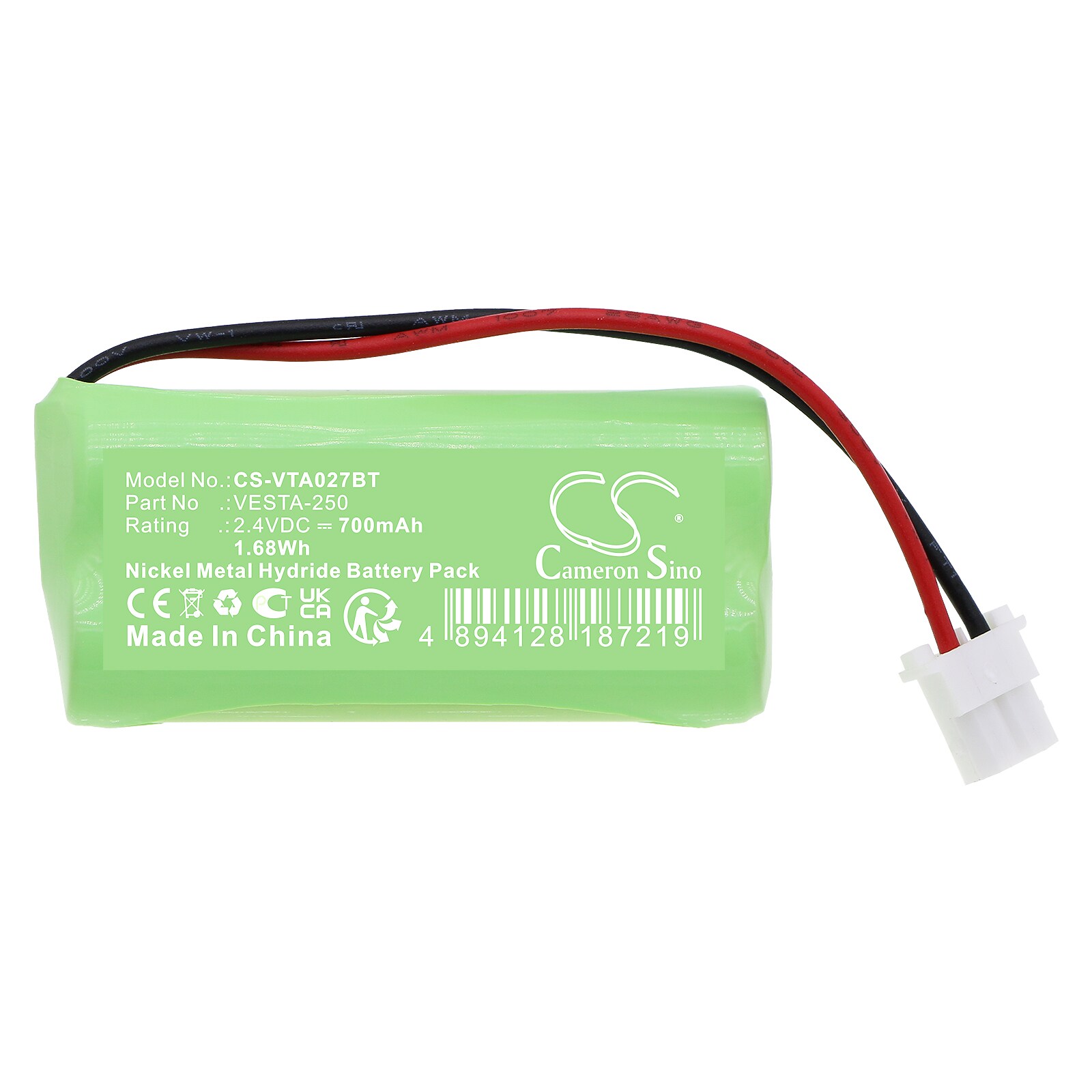 Batteri till Larmsystem för Vesta VESTA-027 HWC-1B-F1, VESTA-224 WEZC-8