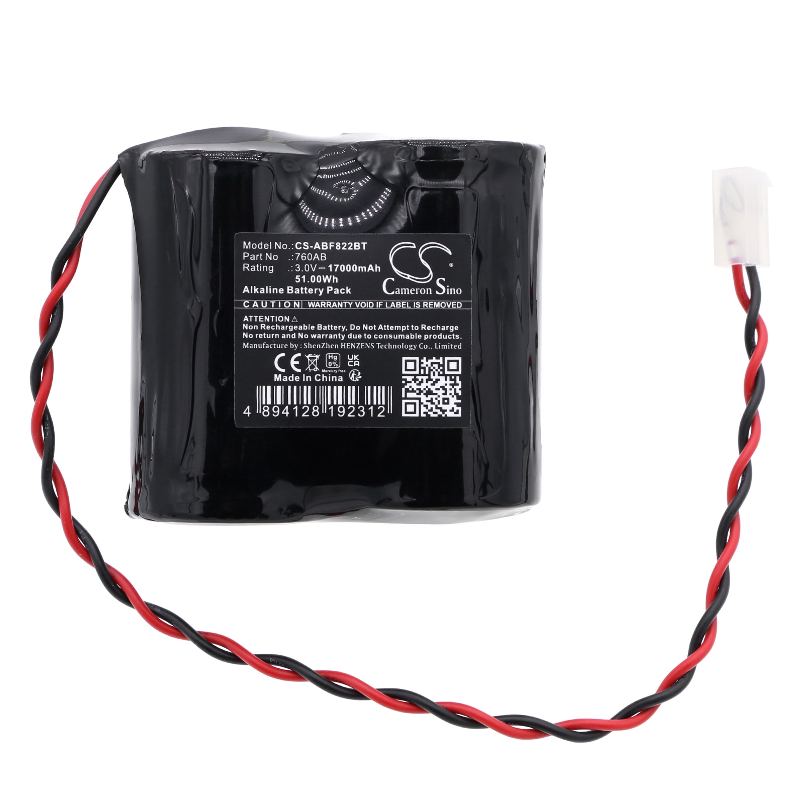 Batteri till Larmsystem för Abus FUSG50000, FUSG50100, FUSG50101 m.fl.