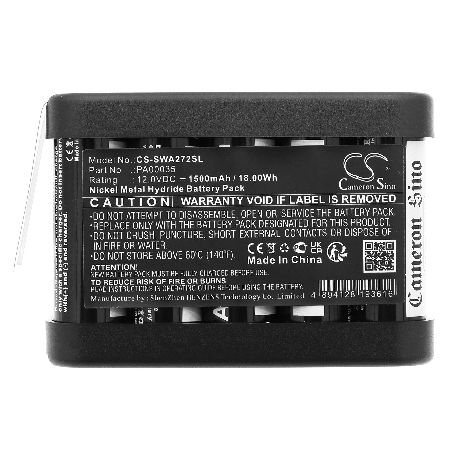 Batteri till Larmsystem för Simon RWA 272, AOV RZ 040, RZ 140 m.fl.