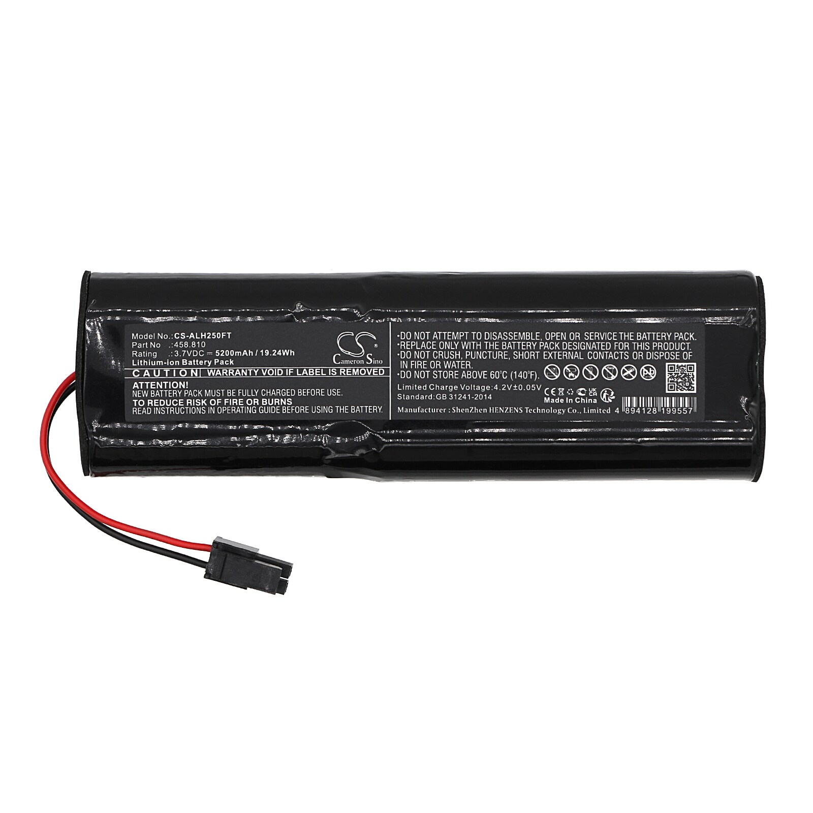 Batteri till Ficklampa för Acculux HL25EX ex