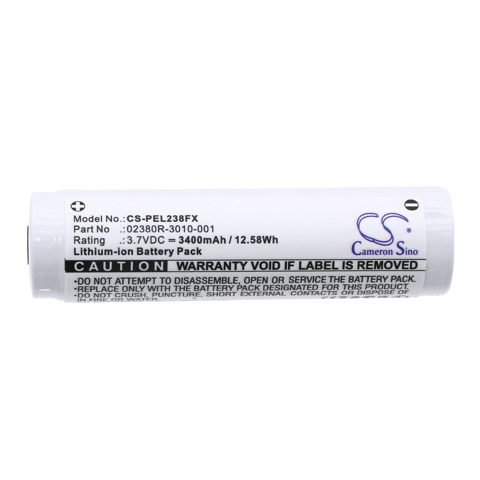 Batteri till Ficklampa för Pelican 7610 Tactical Flashlight, 7620 Tactical Flashlight m.fl.